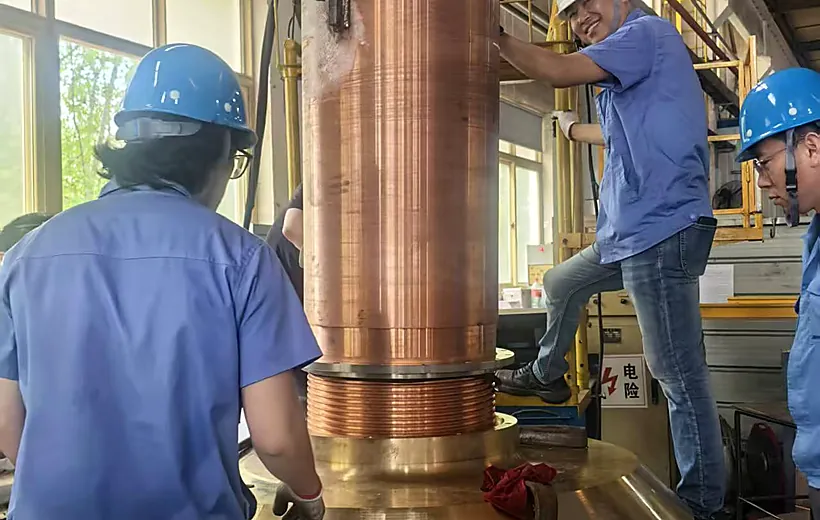 Montaggio di un componente in rame