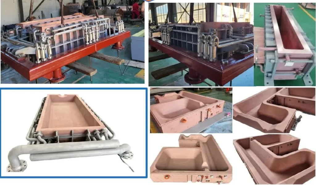 Water-Cooled Copper Molds for Electron Beam Furnaces